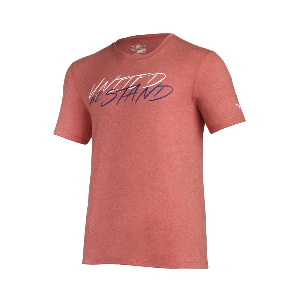 Maglietta Mizuno United We Stand Inspire Uomo - Rosse - 75832-NMXJ